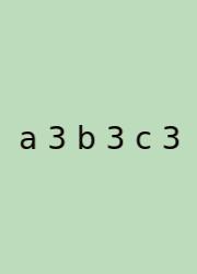 A 3 B 3 C 3