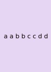A A B B C C D D
