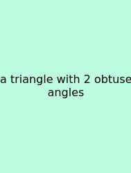 A Triangle With 2 Obtuse Angles
