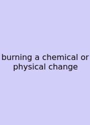 Burning A Chemical Or Physical Change