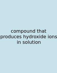Compound That Produces Hydroxide Ions In Solution