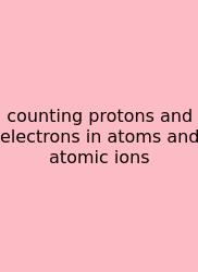Counting Protons And Electrons In Atoms And Atomic Ions