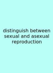Distinguish Between Sexual And Asexual Reproduction