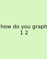 How Do You Graph 1 2