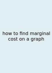 How To Find Marginal Cost On A Graph