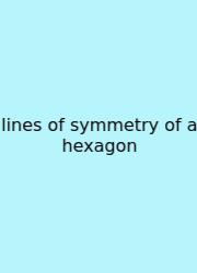 Lines Of Symmetry Of A Hexagon