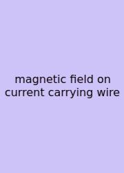 Magnetic Field On Current Carrying Wire