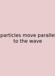 Particles Move Parallel To The Wave