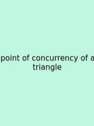 Point Of Concurrency Of A Triangle