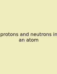 Protons And Neutrons In An Atom