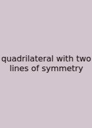Quadrilateral With Two Lines Of Symmetry