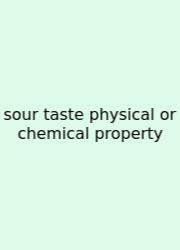 Sour Taste Physical Or Chemical Property