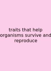 Traits That Help Organisms Survive And Reproduce