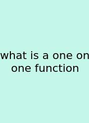 What Is A One On One Function