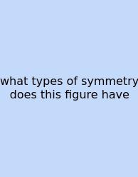 What Types Of Symmetry Does This Figure Have