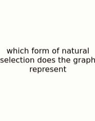 Which Form Of Natural Selection Does The Graph Represent